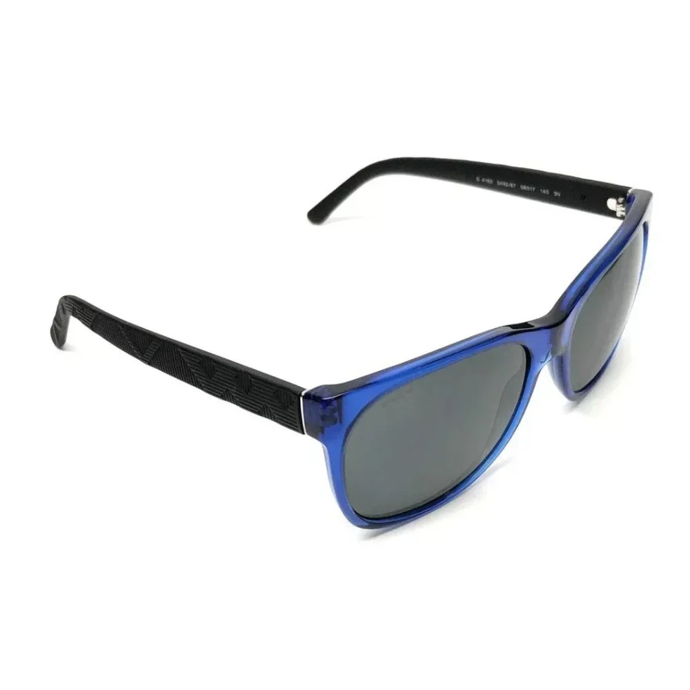 Burberry Men's Blue and Black Sqaure Sunglasses!